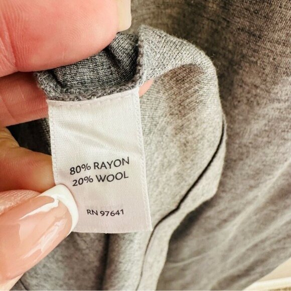 J. Jill Wool Blend Maxi Dress Womens Size Medium Gray Minimalist Modest Casual - Picture 9 of 11